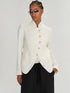 Forme d'Expression Linen Cadet Linen Jacket Ecru White
